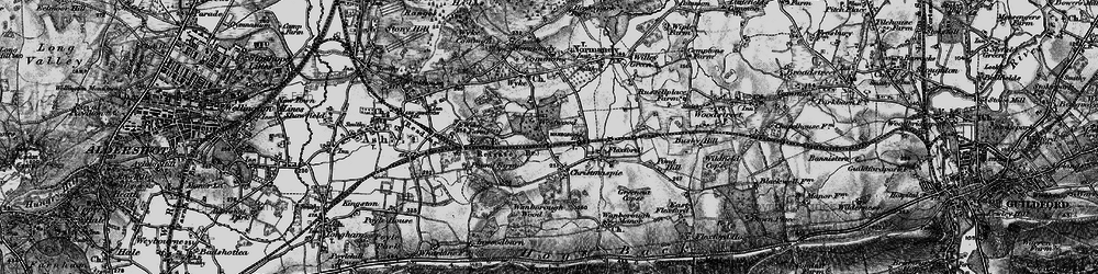 Old map of Flexford in 1896