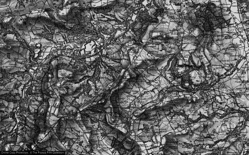 Old Map of Flint Hill, 1898 in 1898