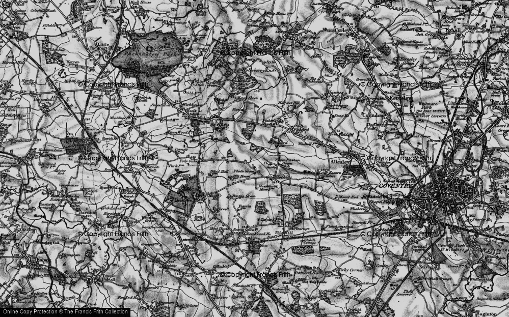 Historic Ordnance Survey Map of Flint's Green, 1899