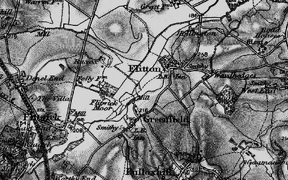 Old map of Flitton in 1896