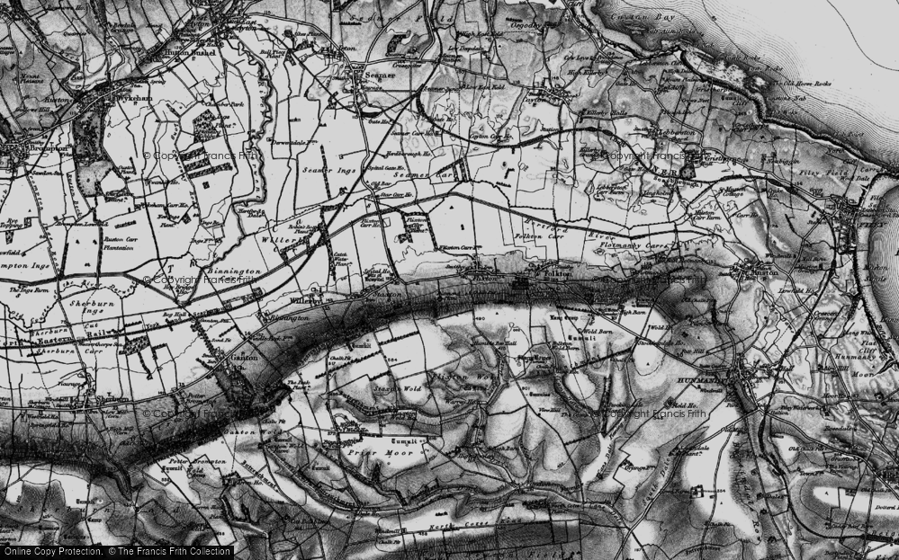 Old Map of Flixton, 1898 in 1898