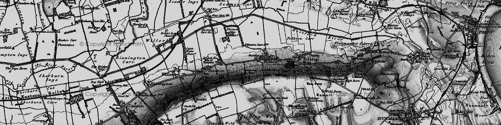 Old map of Flixton in 1898