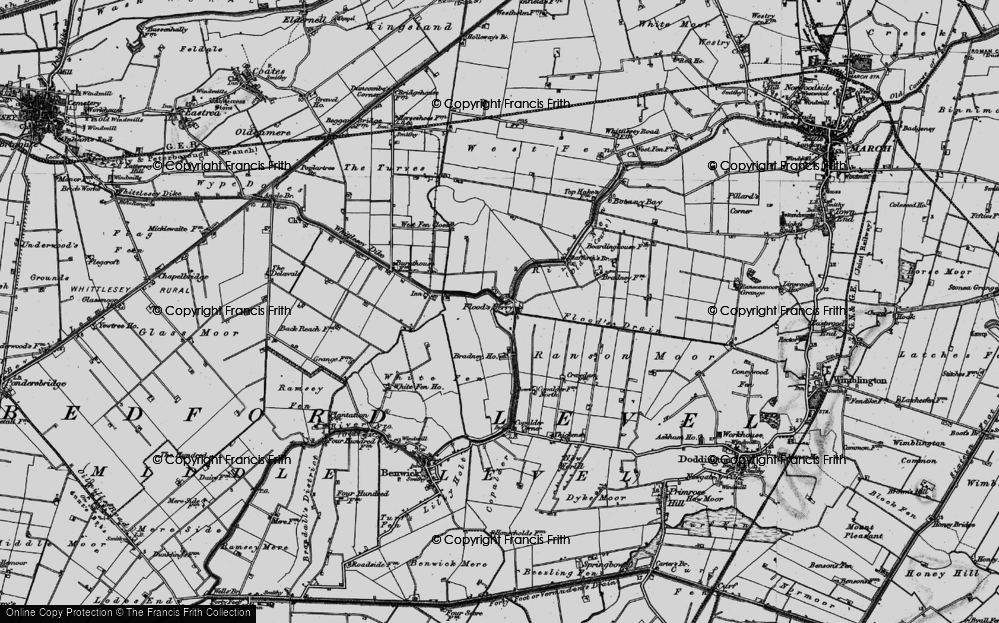 Old Map of Historic Map covering Blackhall in 1898