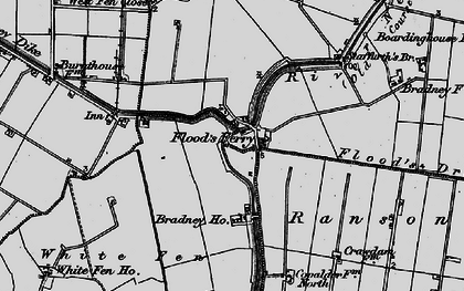Old map of White Fen in 1898