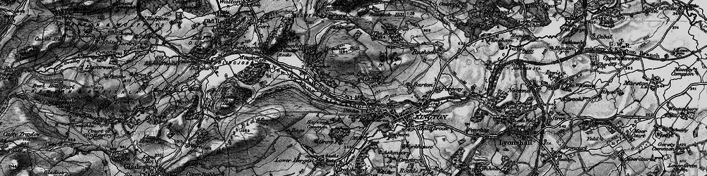 Old map of Bradnor Hill in 1899