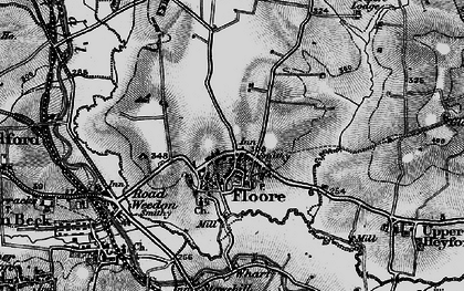 Old map of Flore in 1898