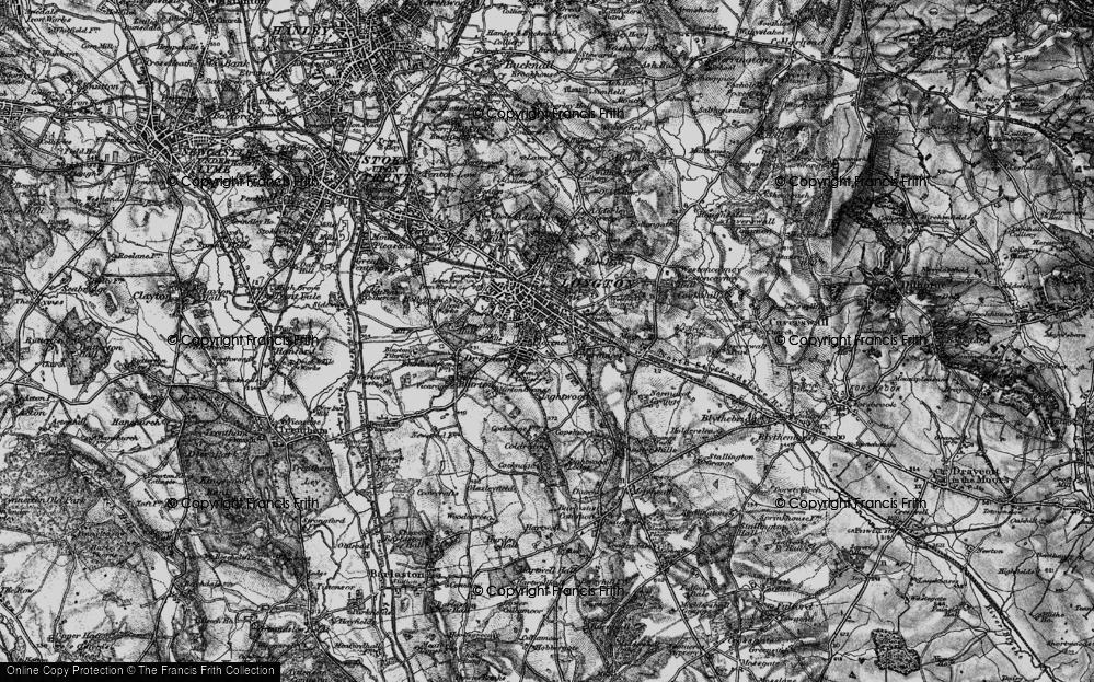 Old Map of Florence, 1897 in 1897