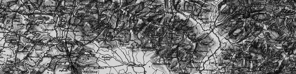 Old map of Herstmonceux Place in 1895