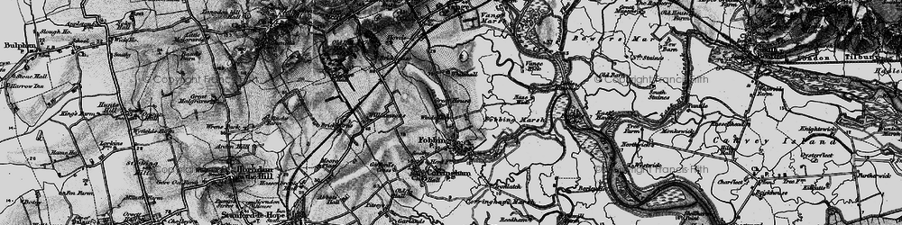 Old map of Fobbing in 1896
