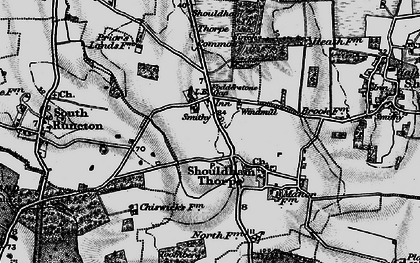Old map of Fodderstone Gap in 1893