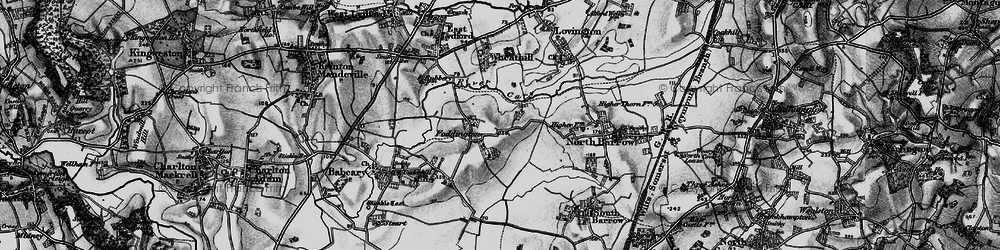 Old map of Foddington in 1898