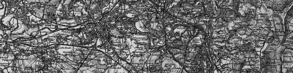 Old map of Foggbrook in 1896