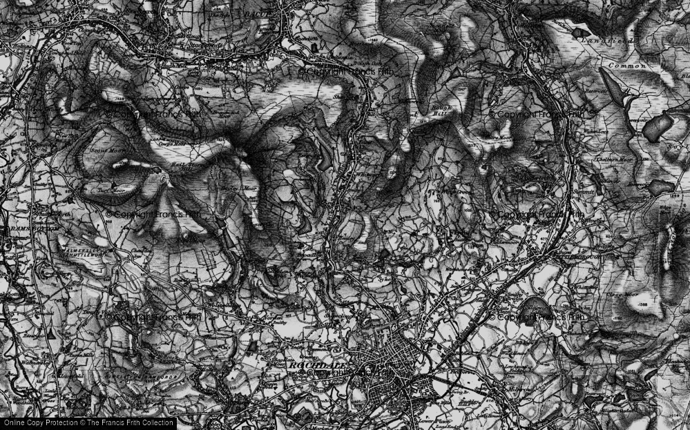 Old Map of Fold Head, 1896 in 1896