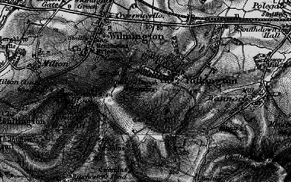 Old map of Folkington in 1895