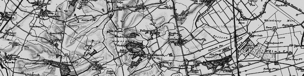 Old map of Folksworth in 1898