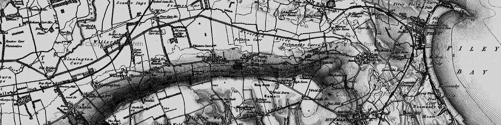 Old map of Folkton in 1898