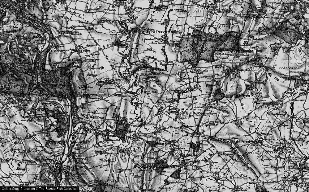 Old Map of Folley, 1899 in 1899