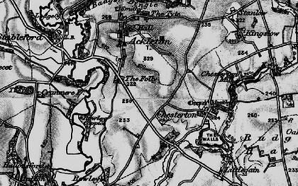 Old map of Folley in 1899