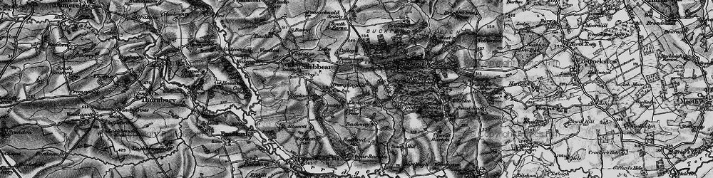 Old map of Backway in 1895