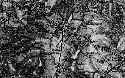 Old map of Foots Cray in 1895