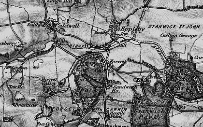 Old map of Forcett in 1897