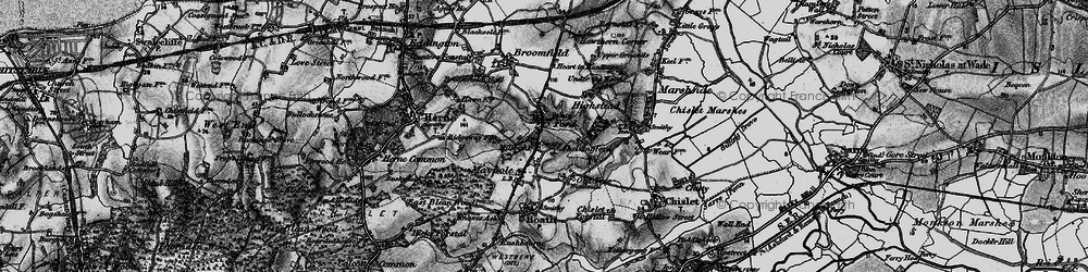 Old map of Ford in 1895