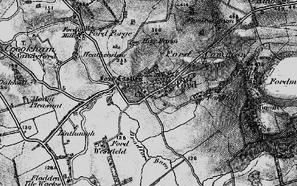 Old map of Ford in 1897