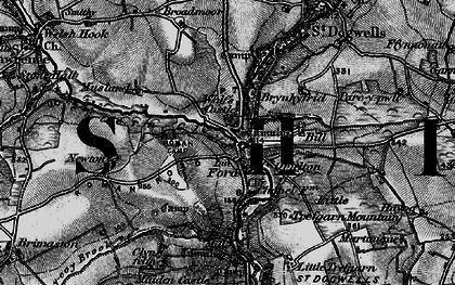 Old map of Ford in 1898