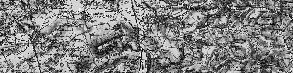 Old map of Ford in 1899