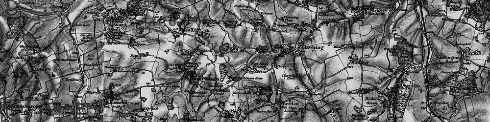 Old map of Ford End in 1896
