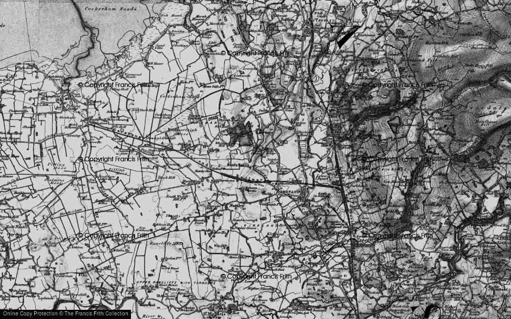 Old Map of Historic Map covering Winmarleigh in 1896