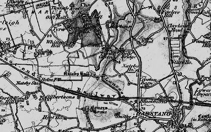 Old map of Ford Green in 1896