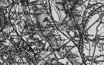 Old map of Ford Green in 1897