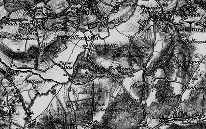Old map of Fordcombe in 1895
