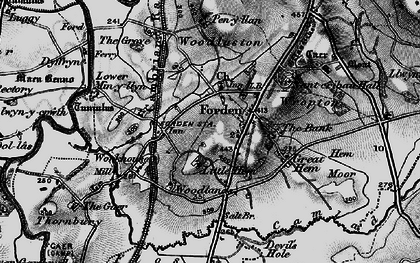 Old map of Forden in 1899