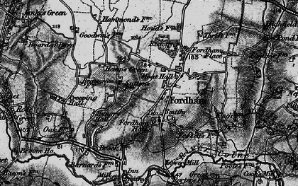 Old map of Fordham in 1896