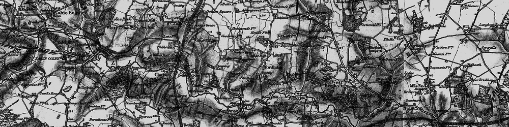 Old map of Fordham in 1896