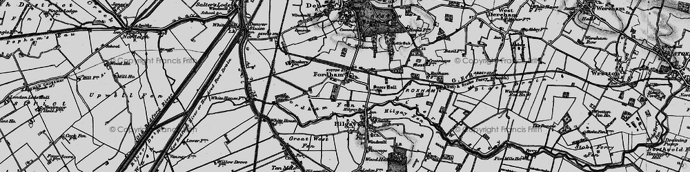 Old map of Fordham in 1898