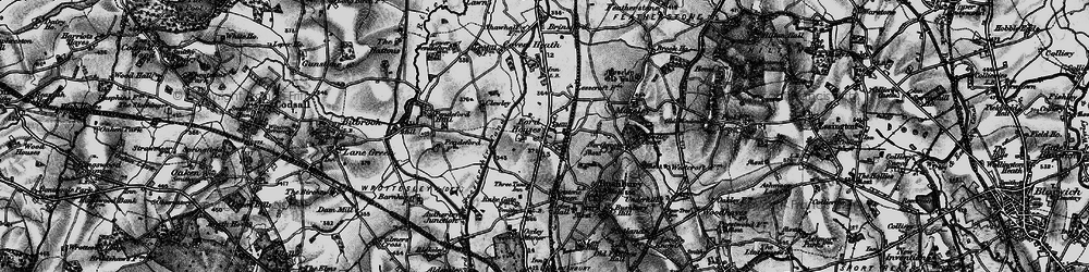 Old map of Fordhouses in 1899