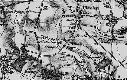Old map of Fordington in 1899