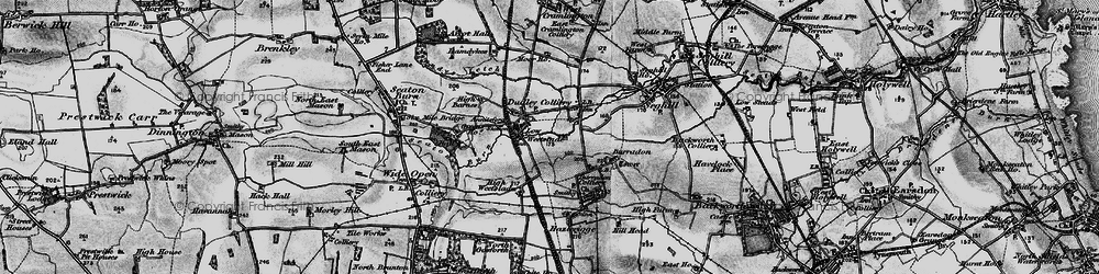 Old map of Fordley in 1897