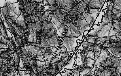 Old map of Fordwater in 1898