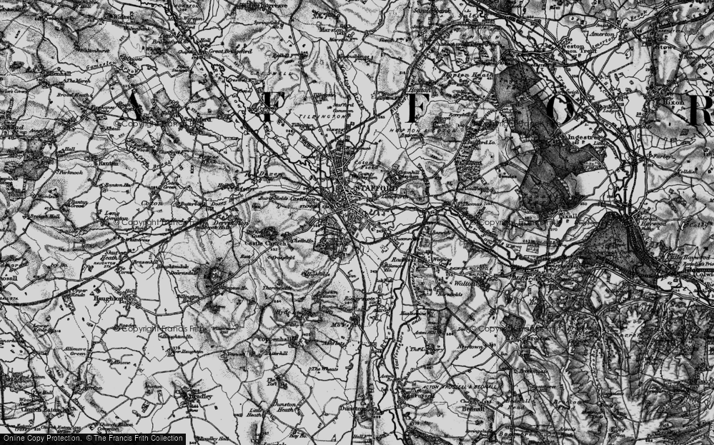 Old Map of Forebridge, 1898 in 1898