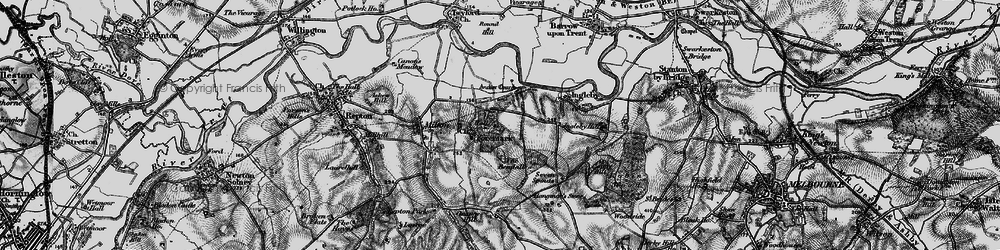 Old map of Foremark in 1895