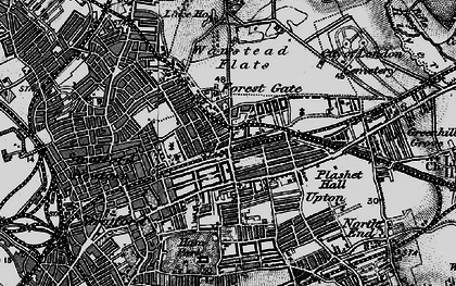 Old map of Forest Gate in 1896