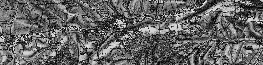 Old map of Forest Hill in 1898
