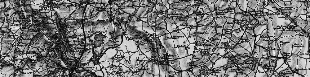 Old map of Forhill in 1899