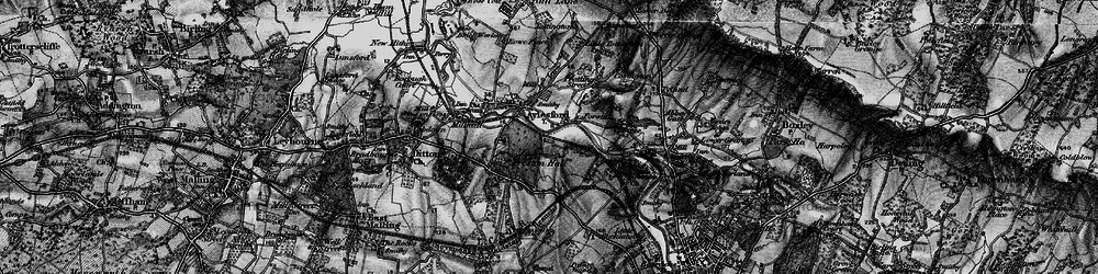 Old map of Forstal in 1895