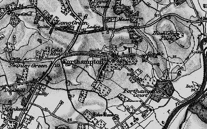 Old map of Forthampton in 1896