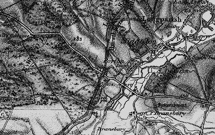 Old map of Forton in 1895